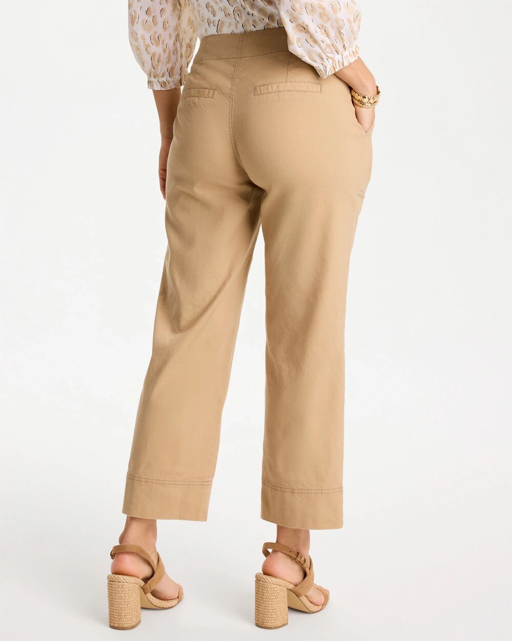 Relaxed Linen Crop Pant