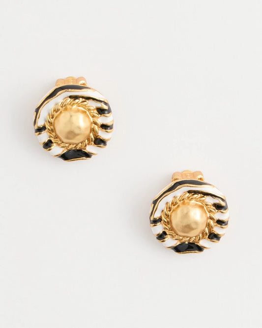 Zebra Clip-On Earrings