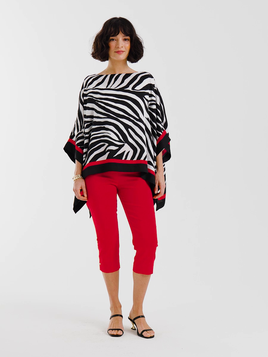 Brigitte Slim Rivet Pull-On Capri Pant