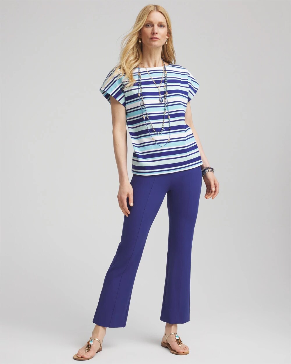 Lightweight Juliet Flared Ankle Pants
