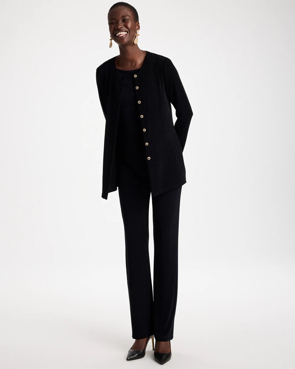 Travelers Collection Scoopneck Shirt Jacket