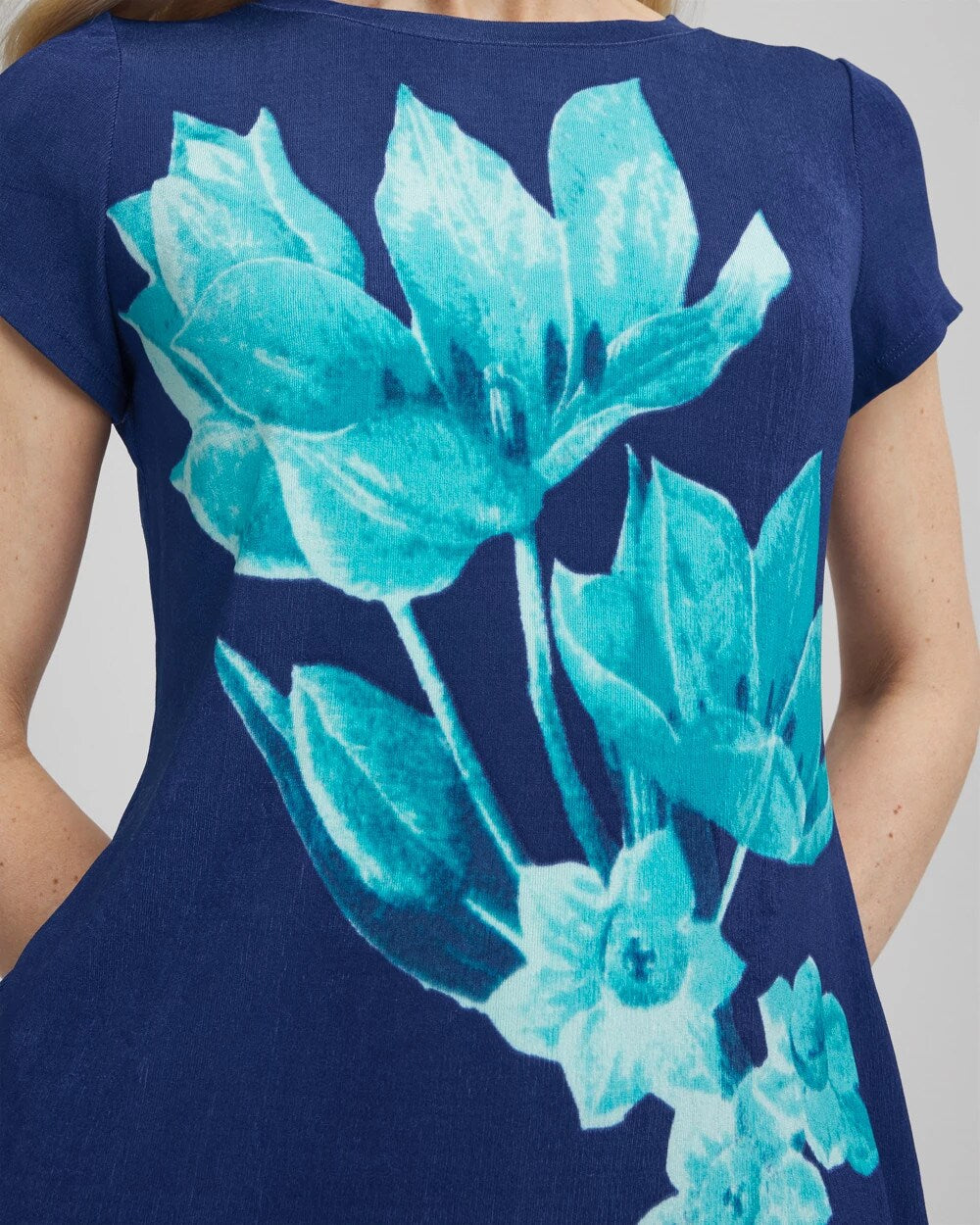 Travelers Wildflower Cap-Sleeved Top