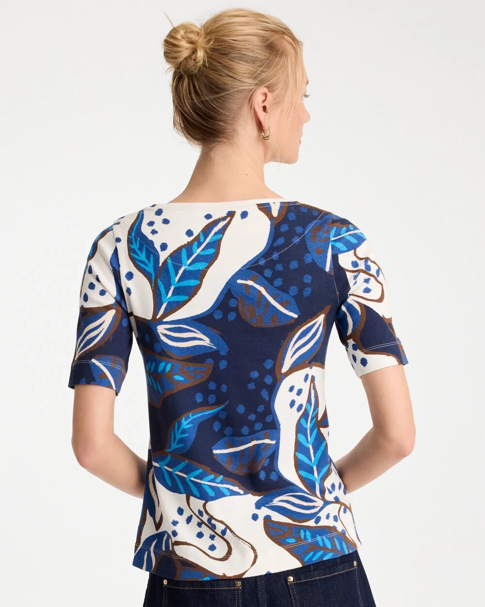 Forest Fusion Pima Elbow Sleeve Tee