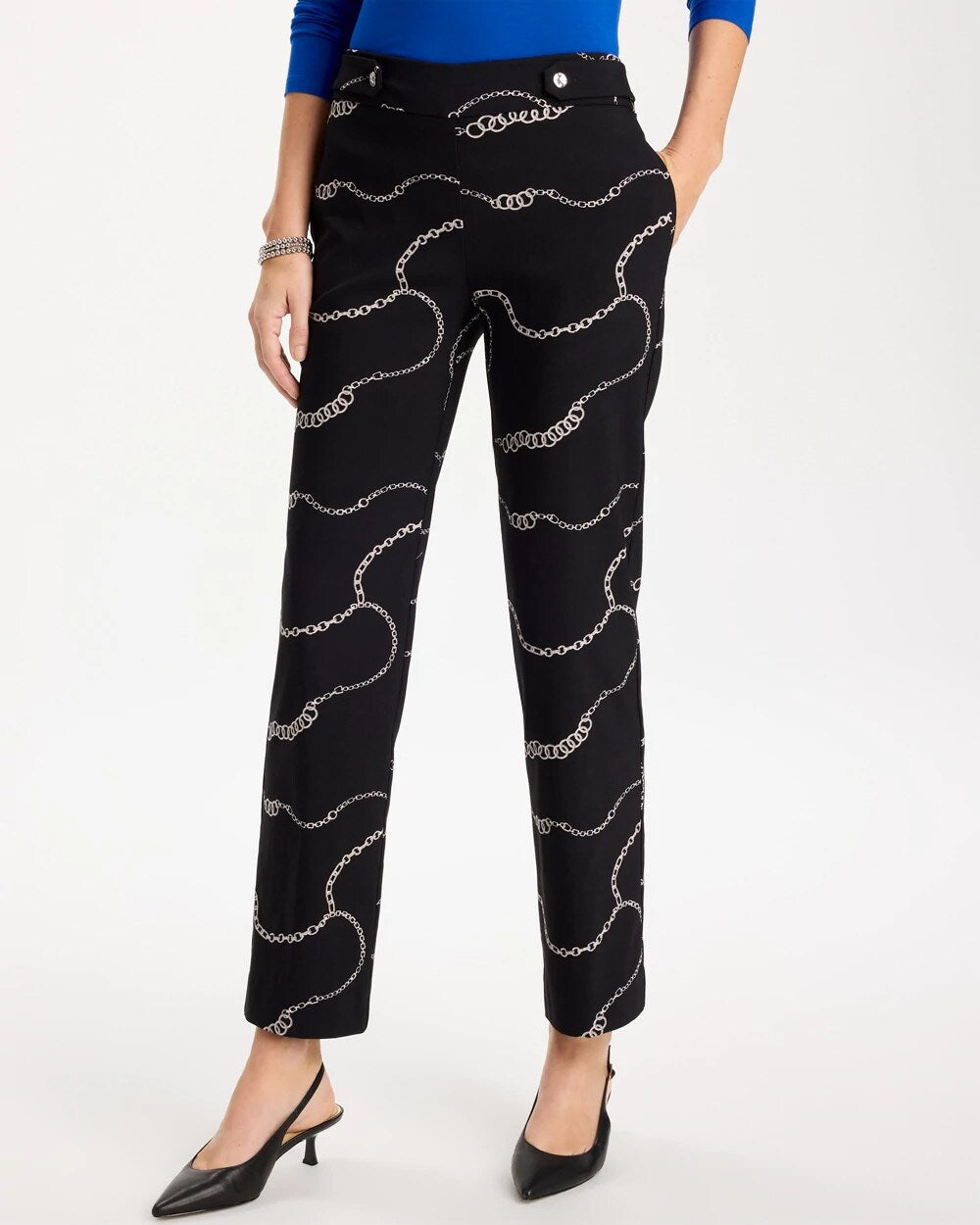 Brigitte Gilded Tab Straight Pants