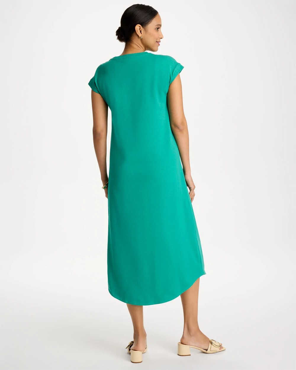 Soft-Stretch Cotton Slub Dress