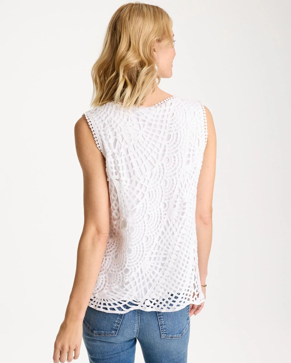 Cotton Crochet Sleeveless Tank