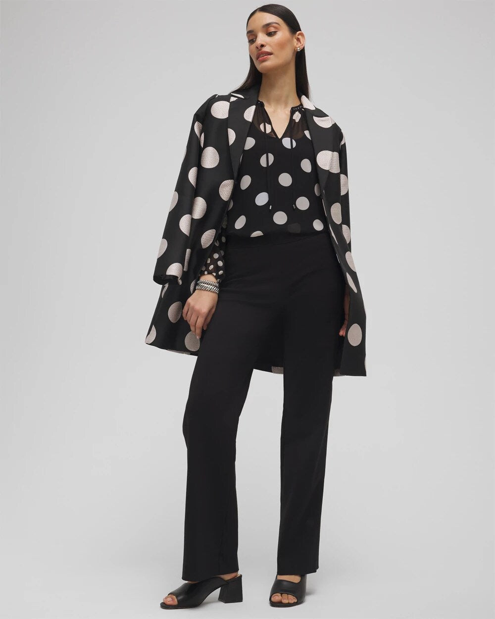 Brigitte Slim Wide-Leg Pants