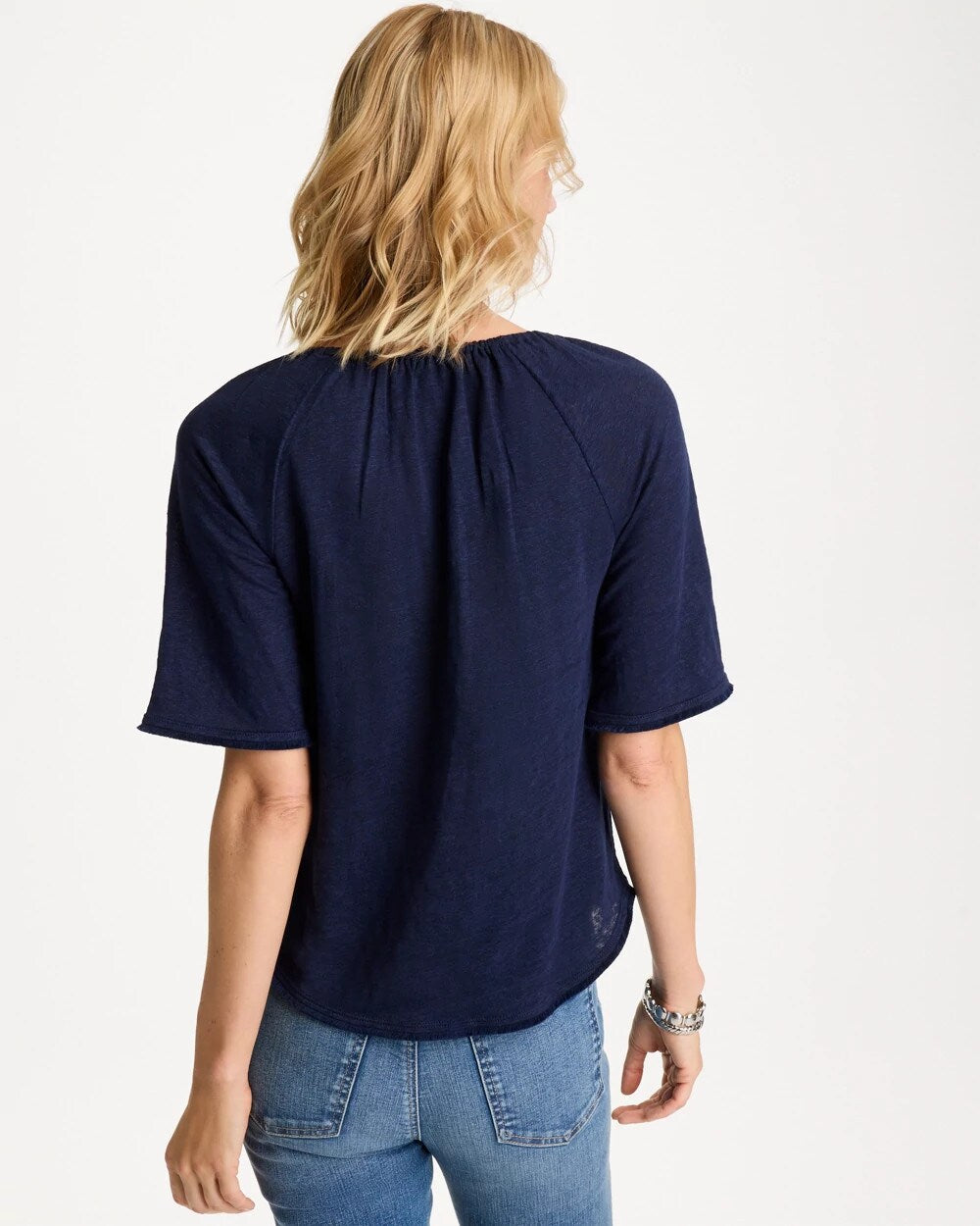 Linen Fringed Tee