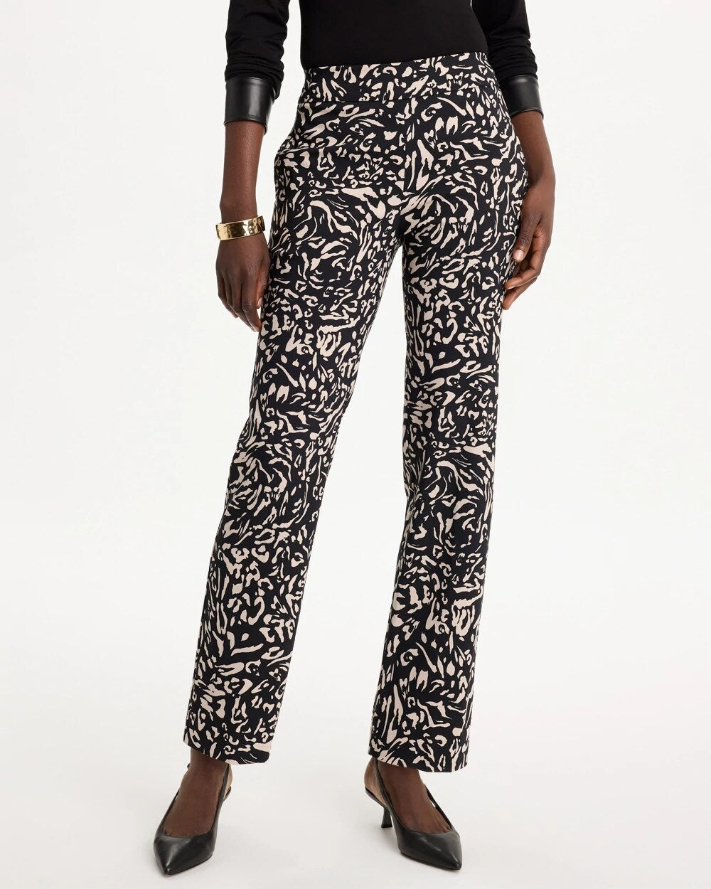 Floral Brigitte Straight Crop Pants