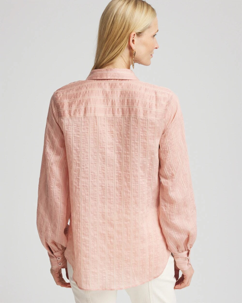 Classic Soft Button-front Blouse