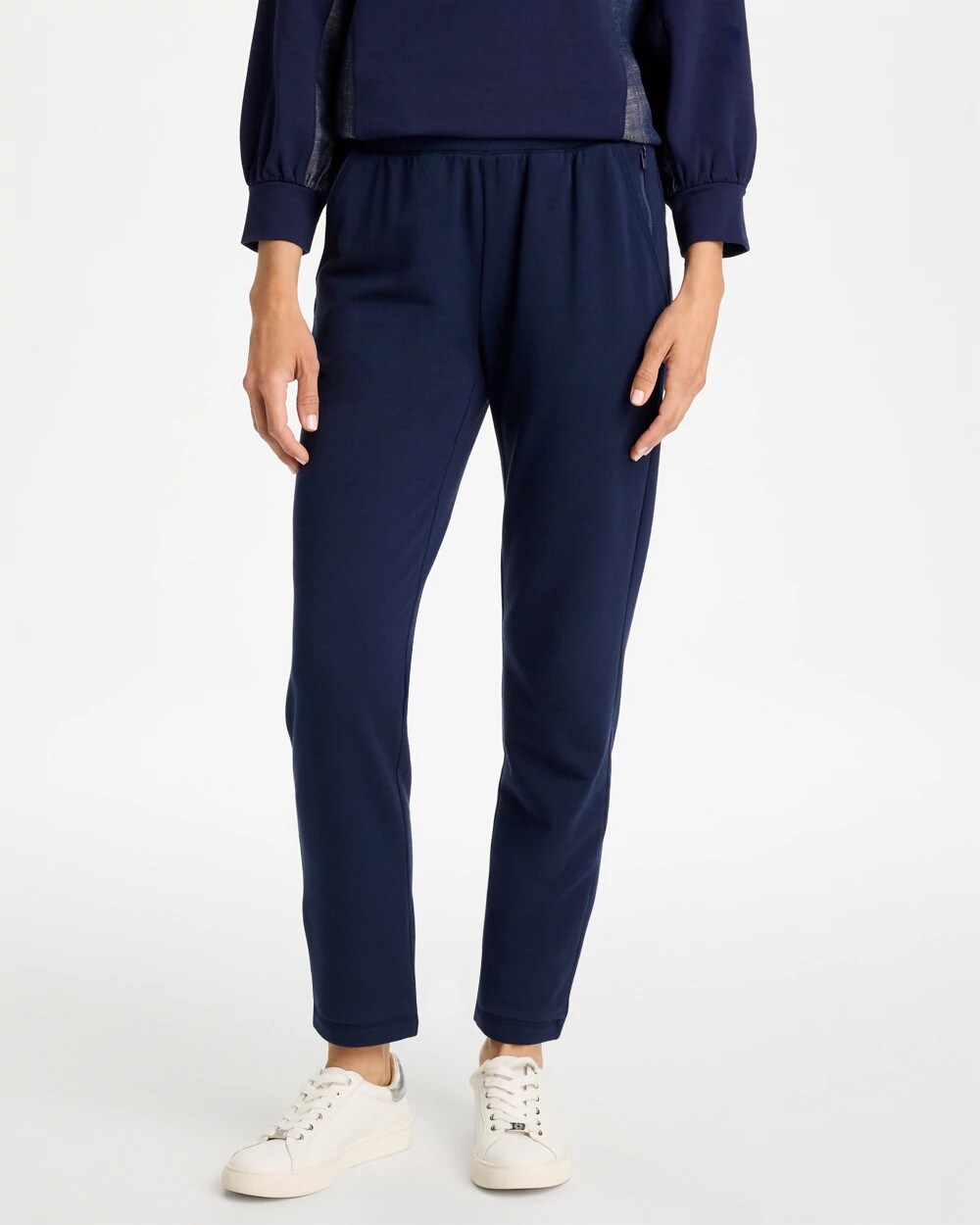 Zenergy French Terry Pull-On Ankle Pants