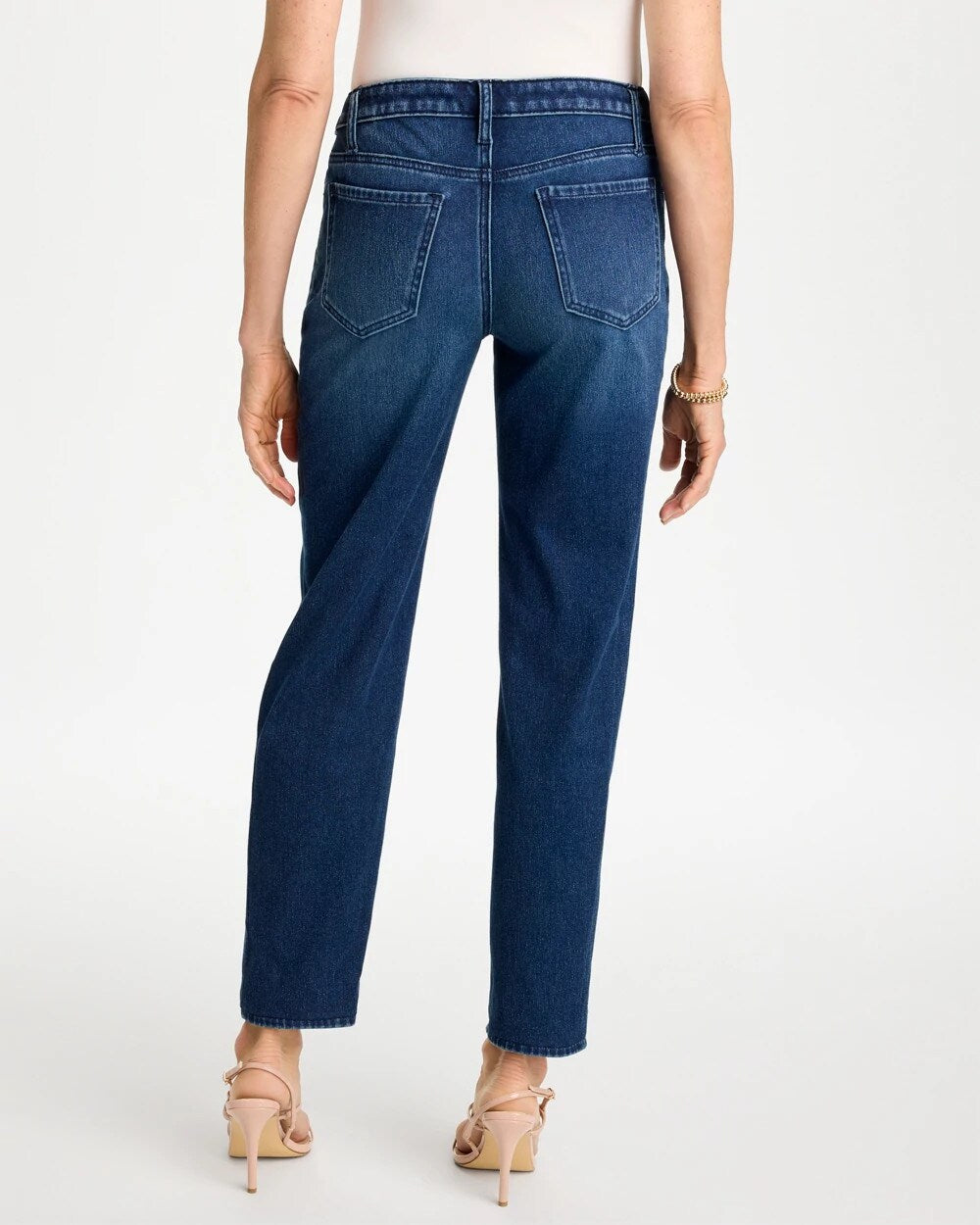 Slim Tapered Ankle Knit Denim
