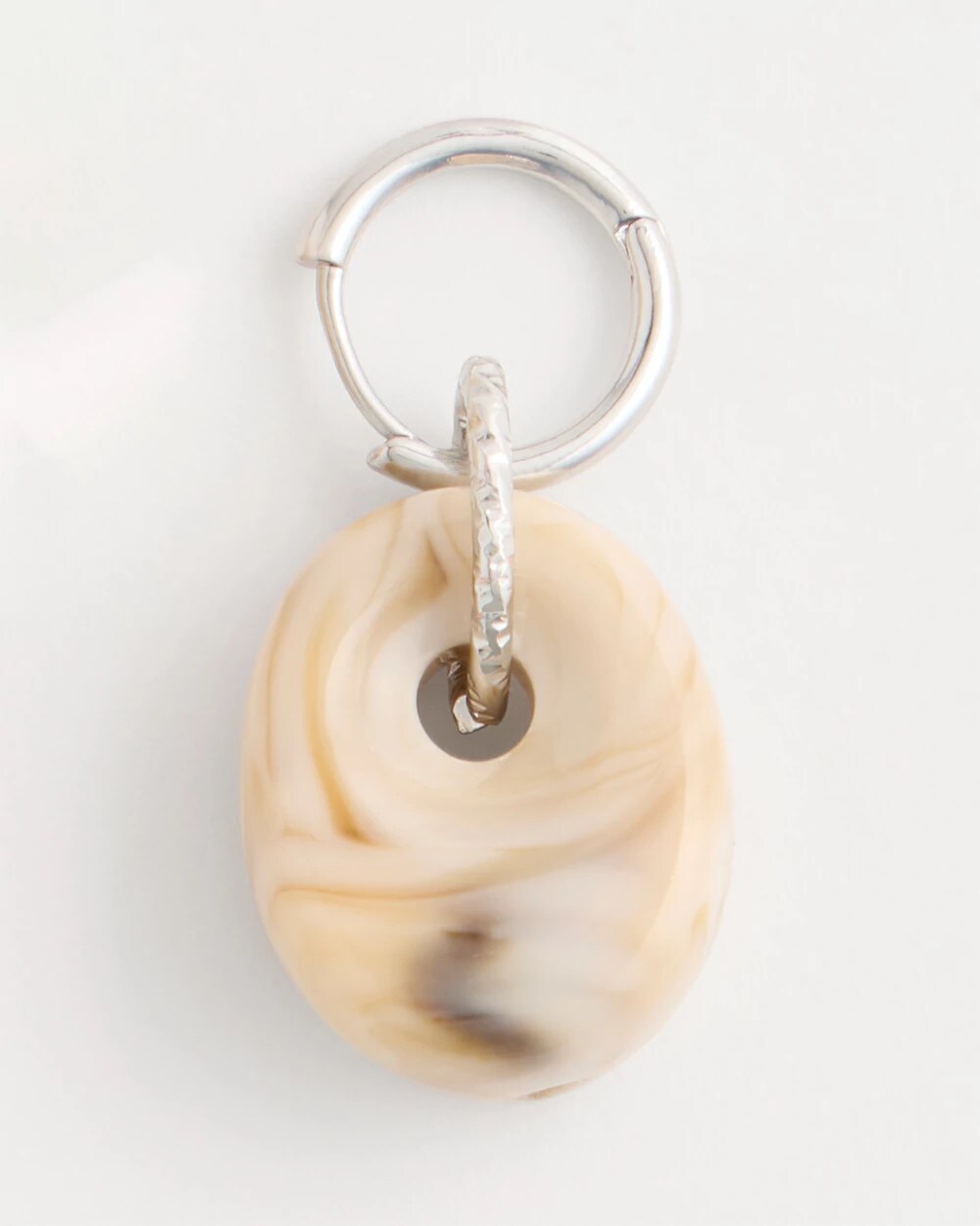 Neutral Drop Hoop Earrings