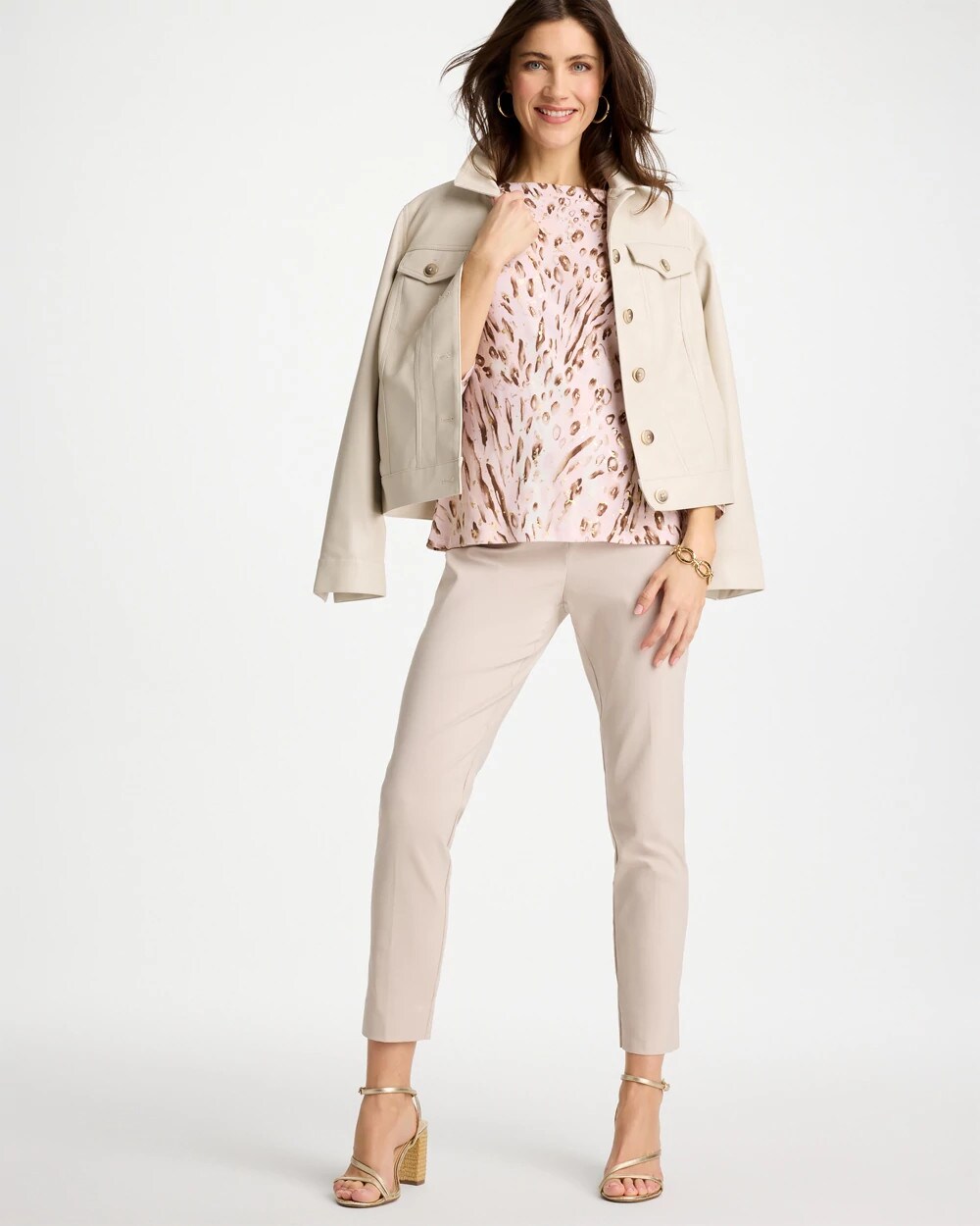 Brigitte Slim Pull-On Ankle Pants