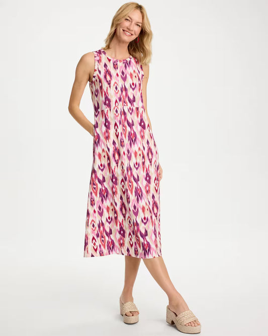 Printed Ponte Knit Tank Dress