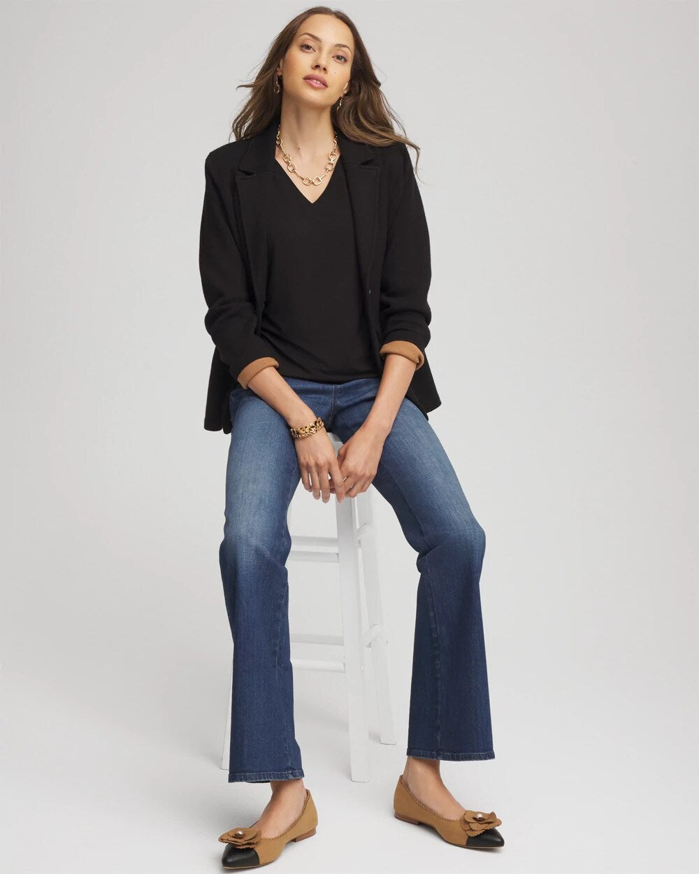 Touch of Cool V-Neck Layering Tee