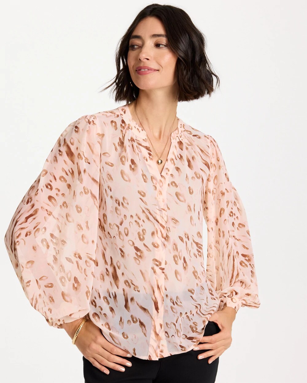 Georgette Soft Spots Blouse