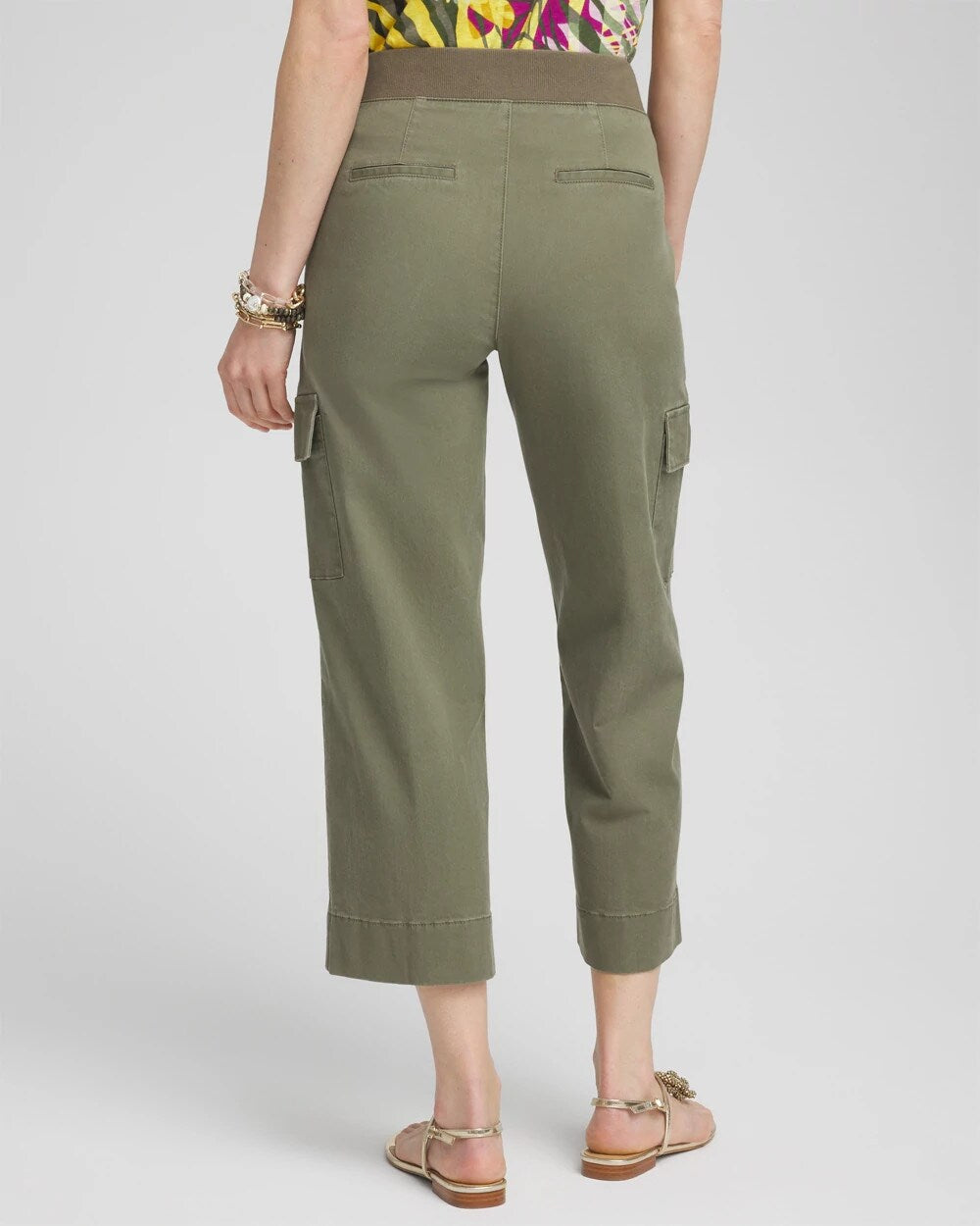 Cargo Straight Leg Cropped Pants