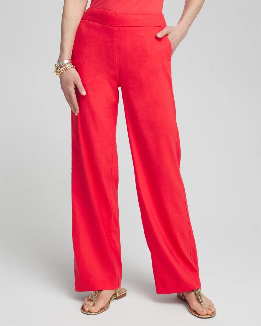 Linen Stretch Relaxed Pants