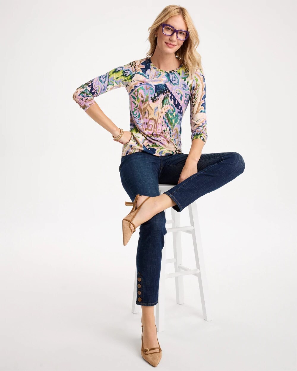 Paisley Touch of Cool Layering Tee