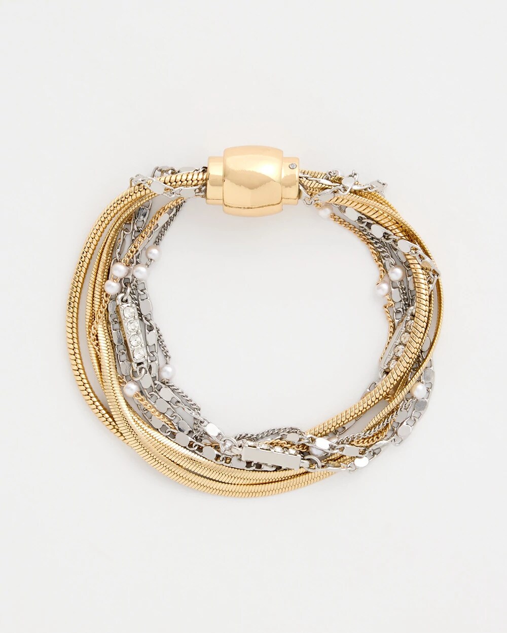 Mixed-Metal Magnetic Bracelet