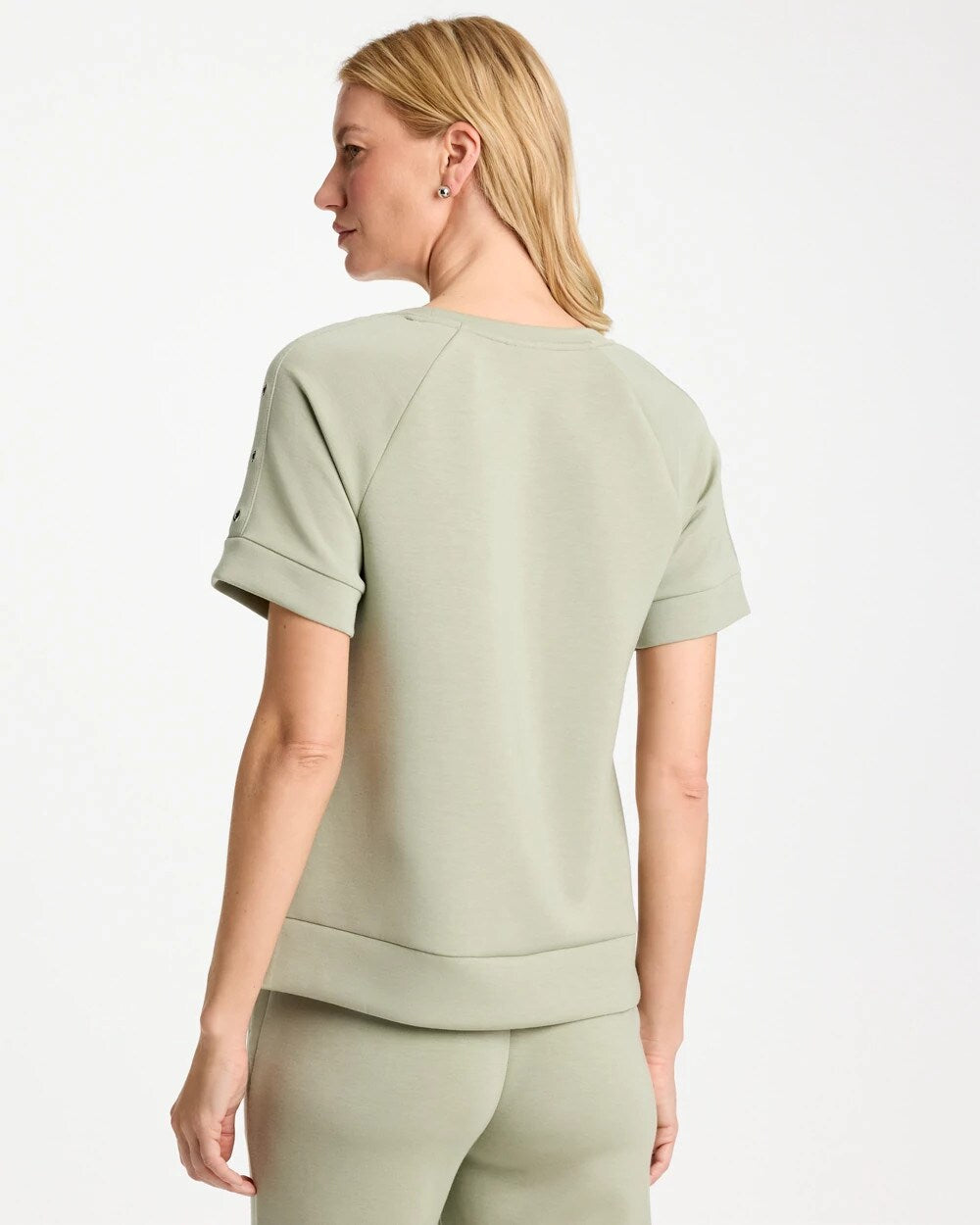 Zenergy Soft Short-Sleeve Grommet Top