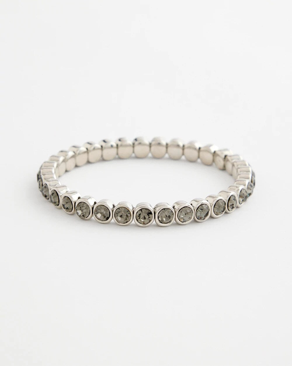 Black Stretch Tennis Bracelet