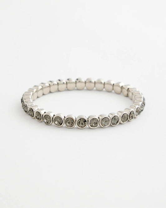Black Stretch Tennis Bracelet