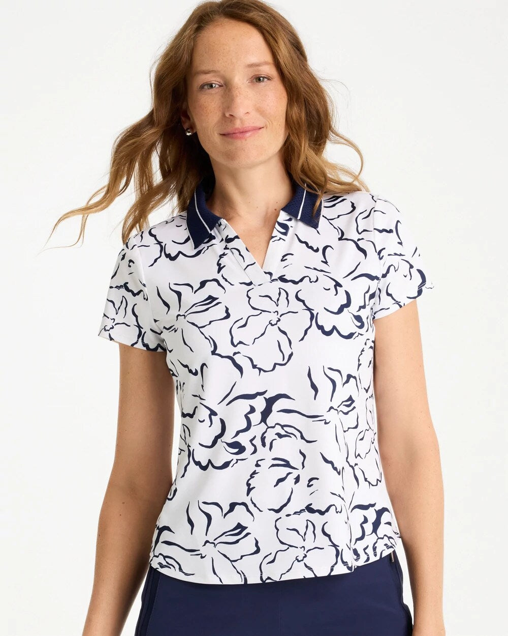 Zenergy UPF Mesh Collar Polo Top
