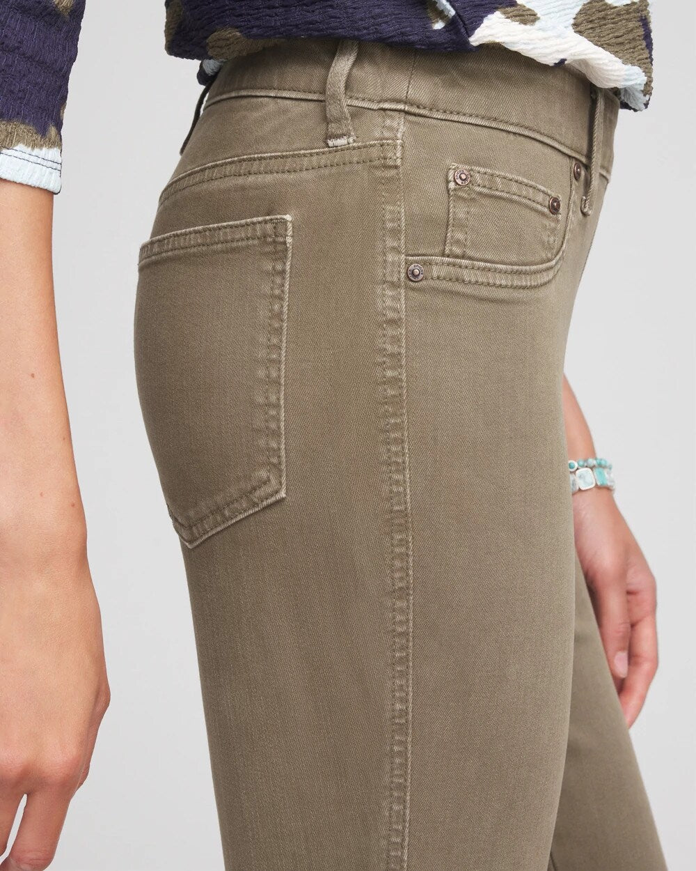 Pull-On Straight Jeans
