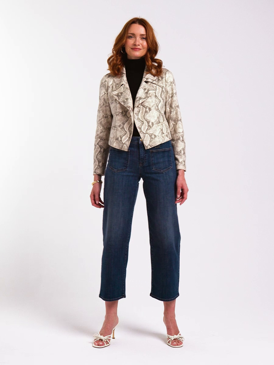Snake Skin Printed Jacket
