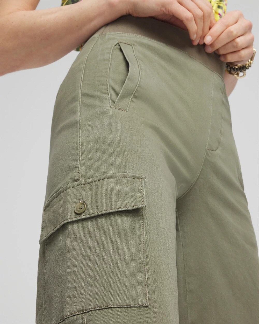 Cargo Straight Leg Cropped Pants