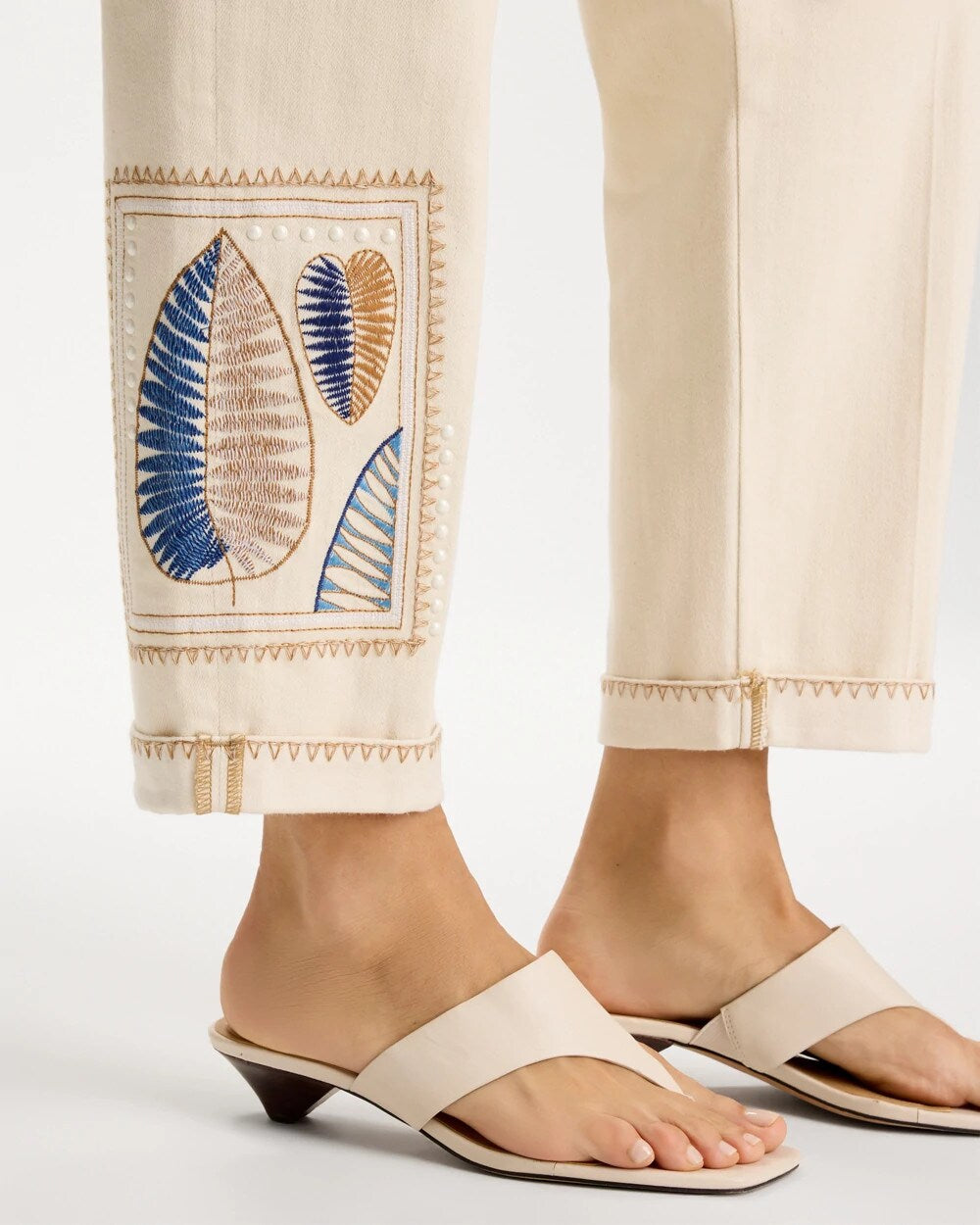 Patchwork Relaxed Boyfriend Jean