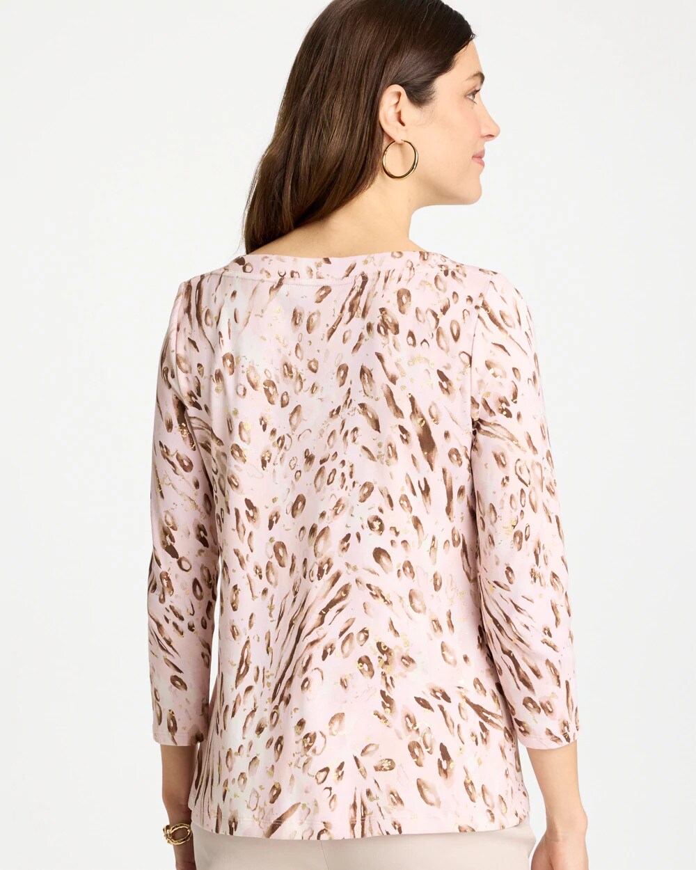 Animal Foiled Pima 3/4 Sleeve Tee