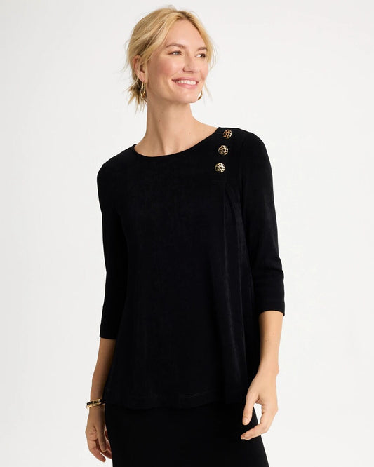 Travelers 3/4 Flutter Sleeve Pullover