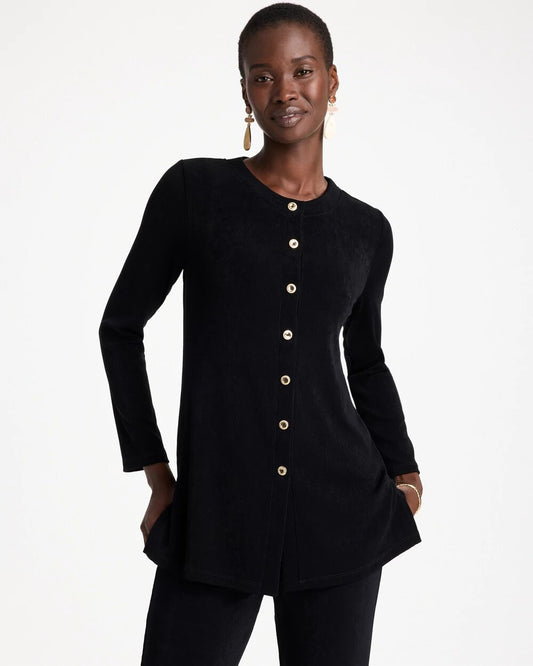 Travelers Collection Scoopneck Shirt Jacket