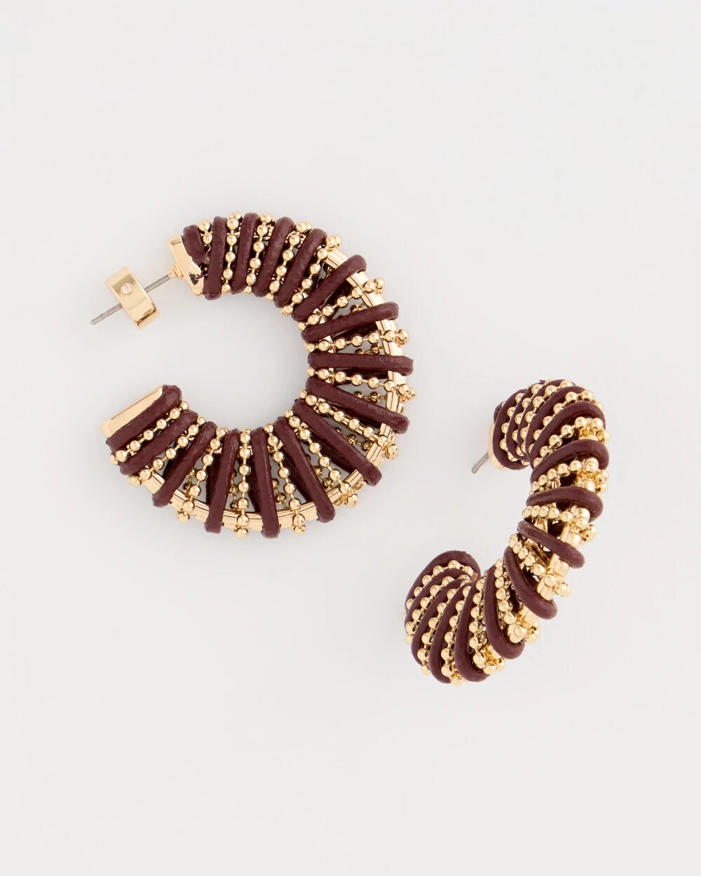 Wrapped Hoop Earrings