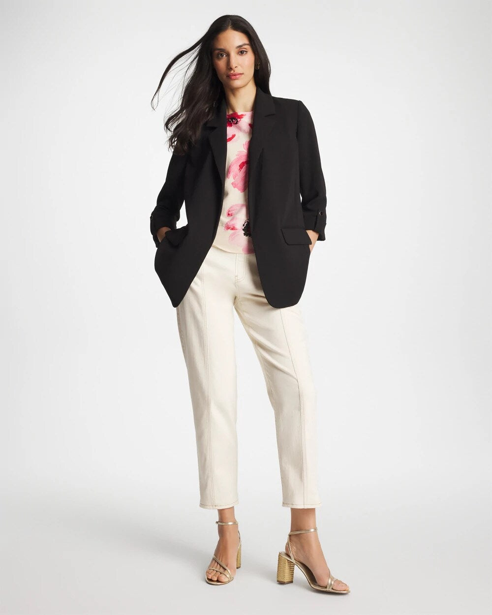 Boyfriend Crepe Blazer