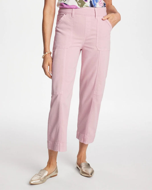 Utility Wide Pull-On Crop Jeans