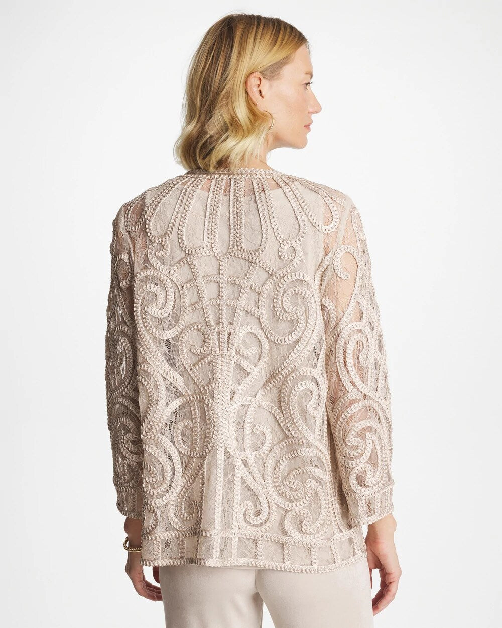 Travelers Short Embroidered Lace Jacket