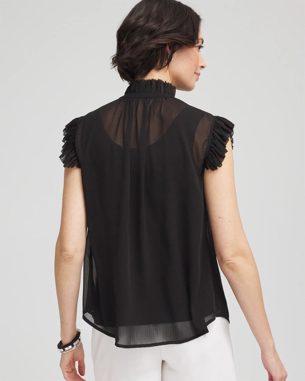 Ruffle Collar Blouse