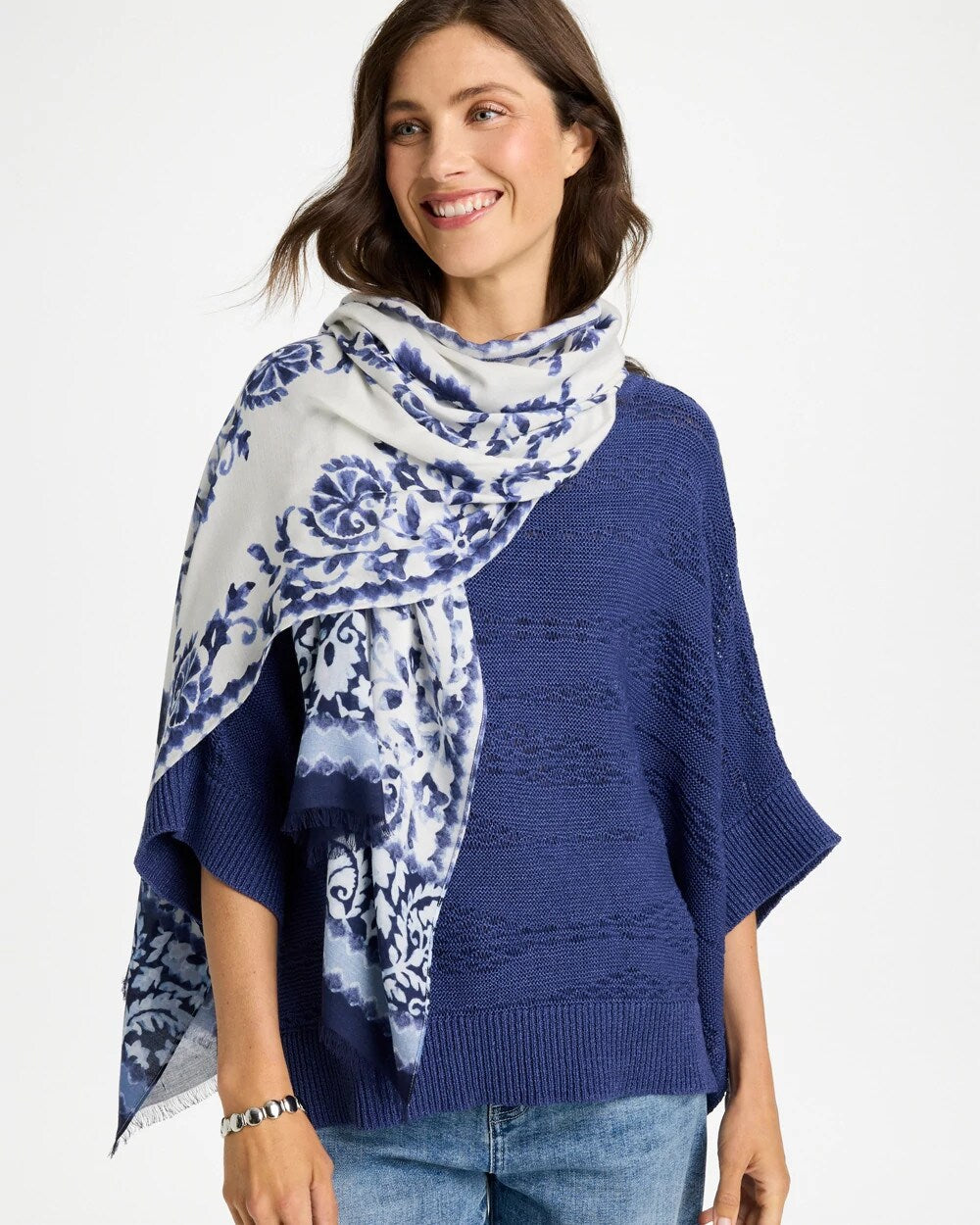 Paisley Printed Oblong Scarf