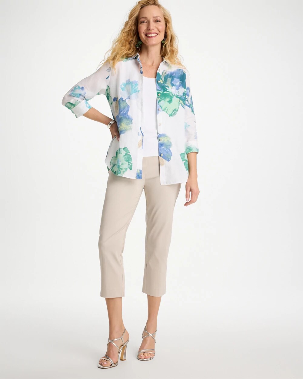 Brigitte Slim Pull-On Crop Pant