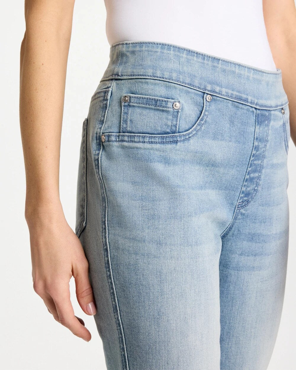 Pull-On Capri Jeans