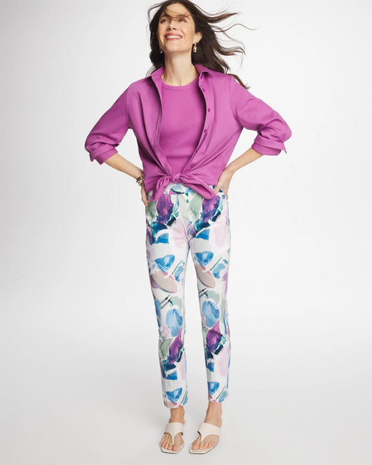 Blur Geo Brigitte Slim Ankle Pants