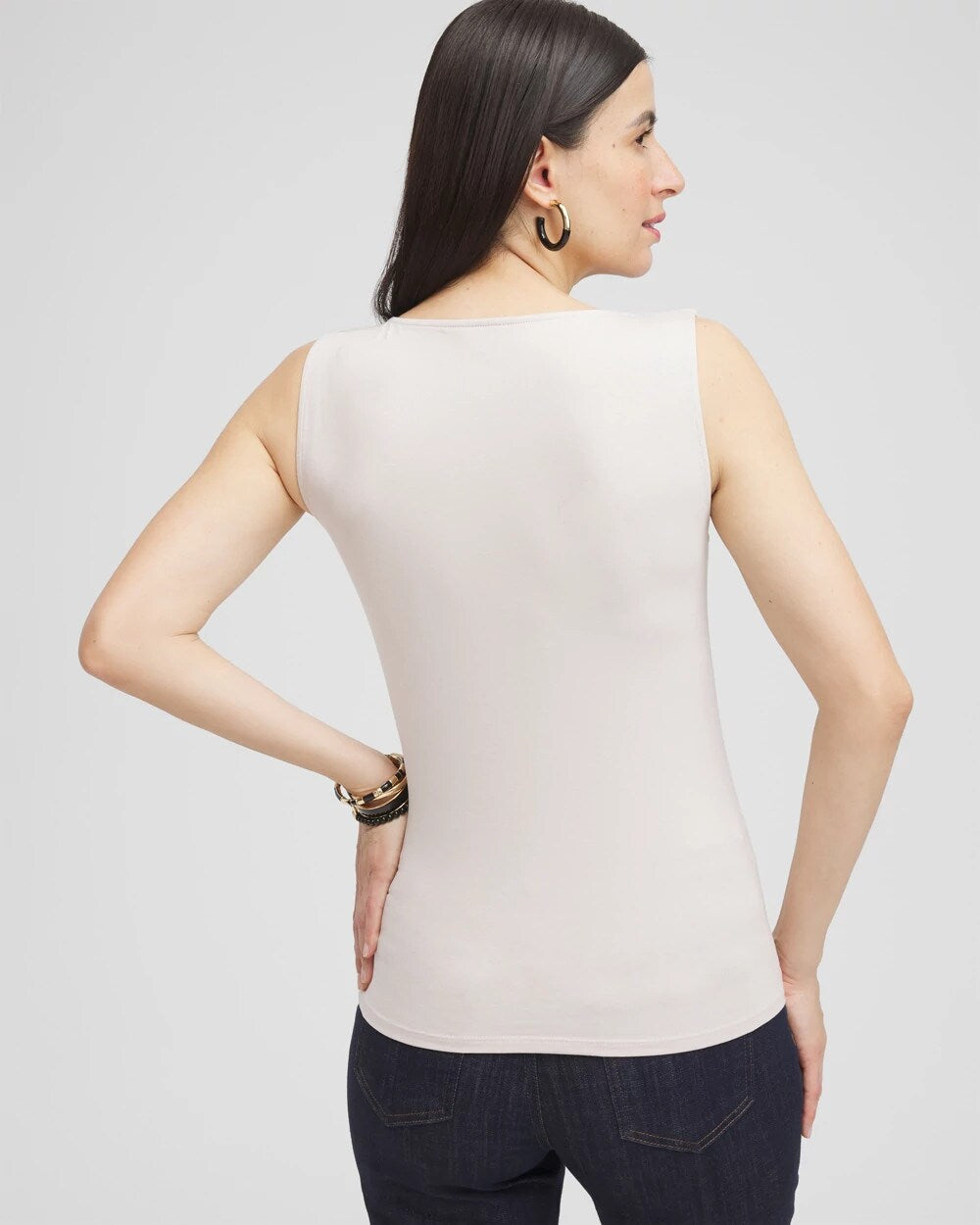 Contour Cotton Square Neck Tank