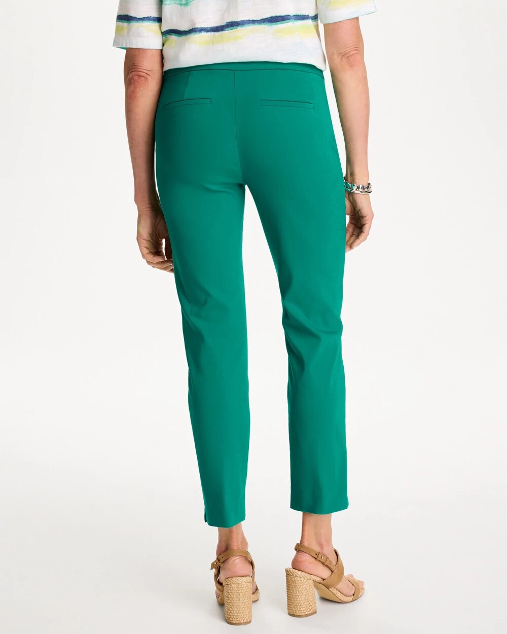 Brigitte Slim Pull-On Crop Pant