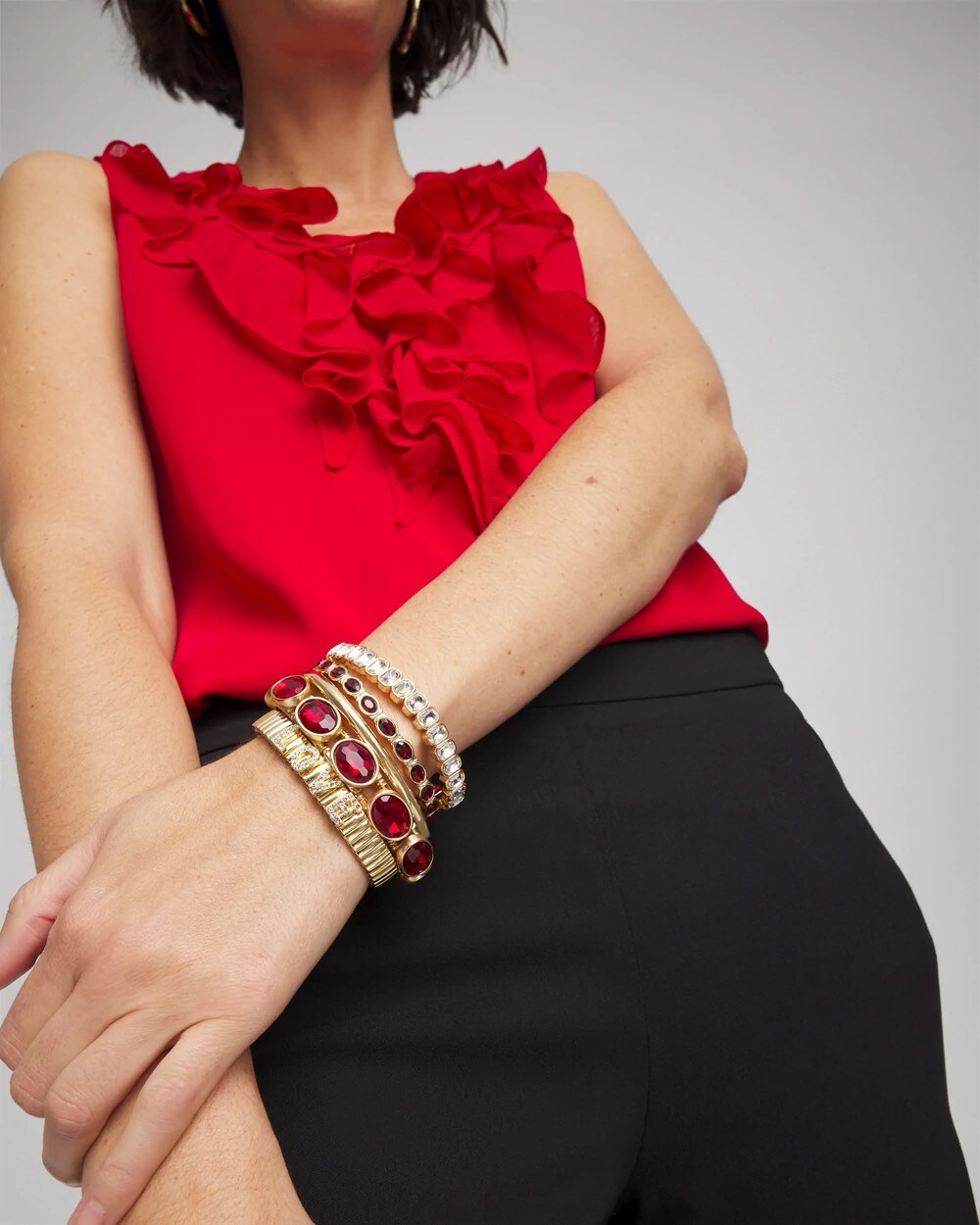 Gold Hinge Bangle