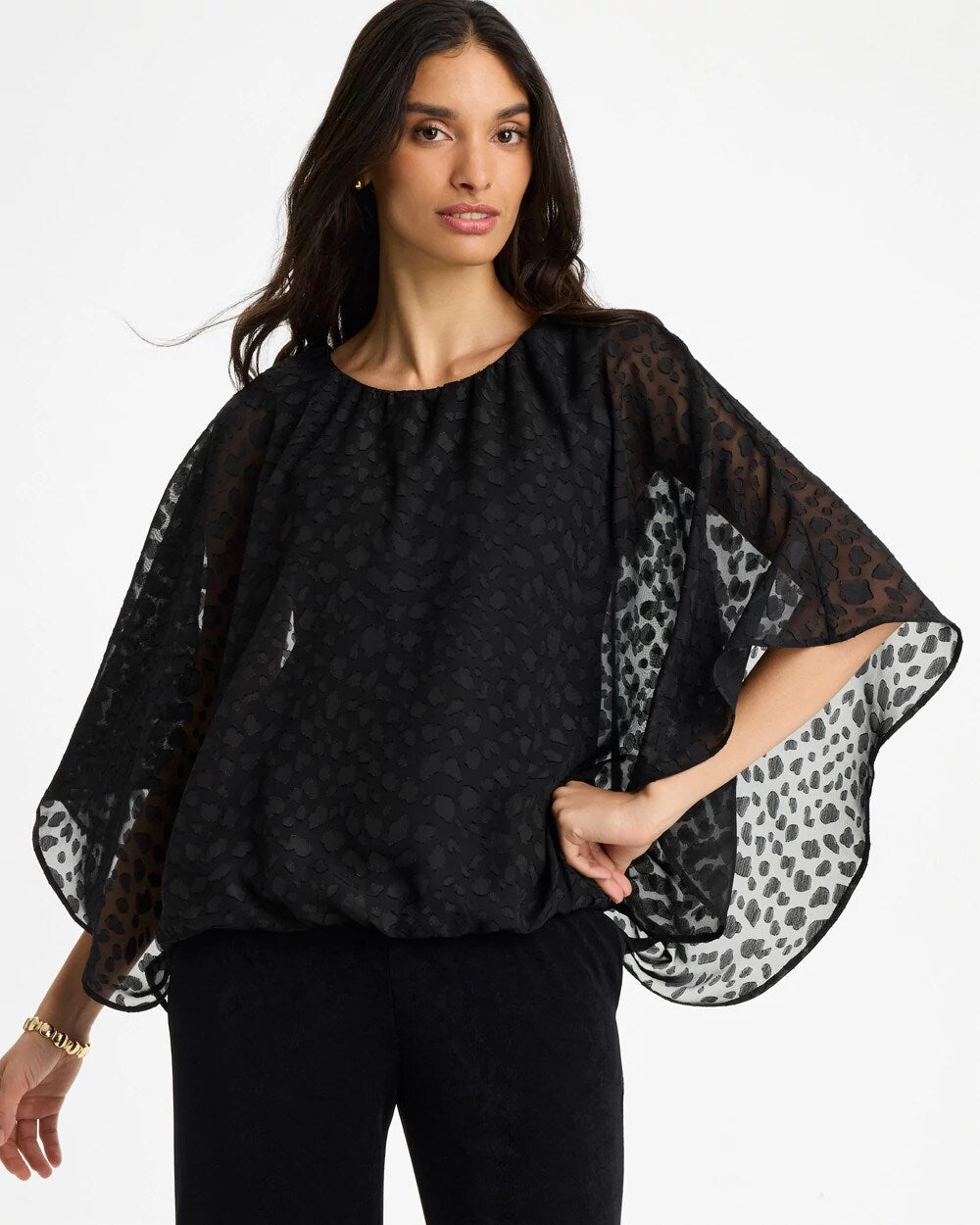 Travelers Bubble Hem Top