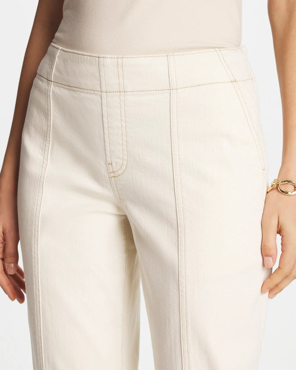 Pull-On Boyfriend Utility Cropped Jeans